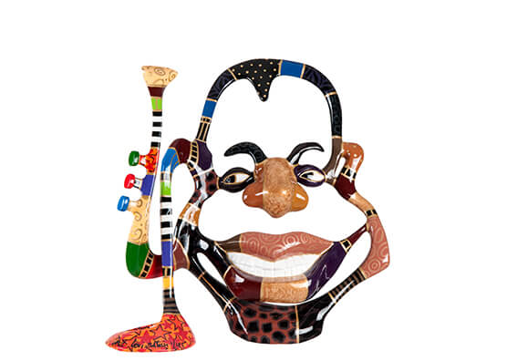 Louis Armstrong sculpture by Dorit Levinstein